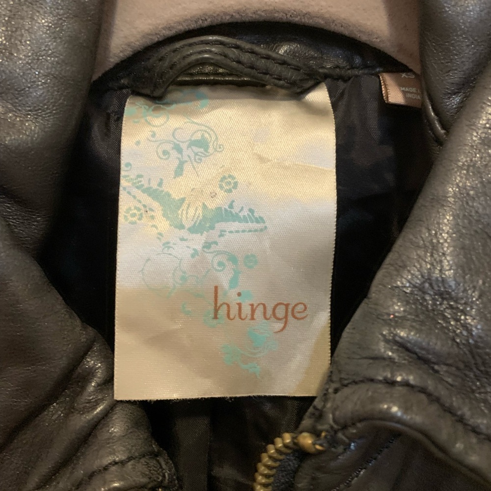 Hinge Brown Leather Jacket - image 5